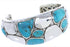Sterling Silver Southwest Jewelry Turquoise Cuff Bracelet MX27076